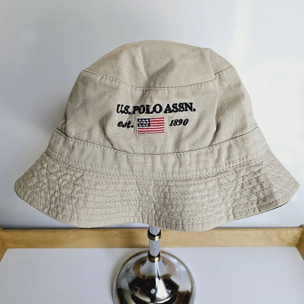 NEW Vintage U.S. Polo Assn Reversible Bucket Hat